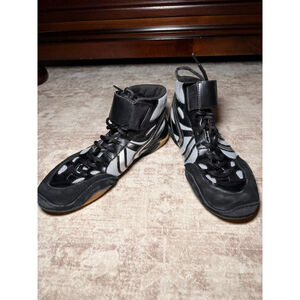 Mat Man Black Wrestling Shoes Size 8.5 Adult